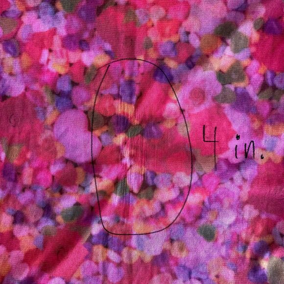 AGOLDE Vintage Mesh Top Y2K 00s Abstract Crochet Hearts Sheer Floral Grunge SM - Picture 12 of 12